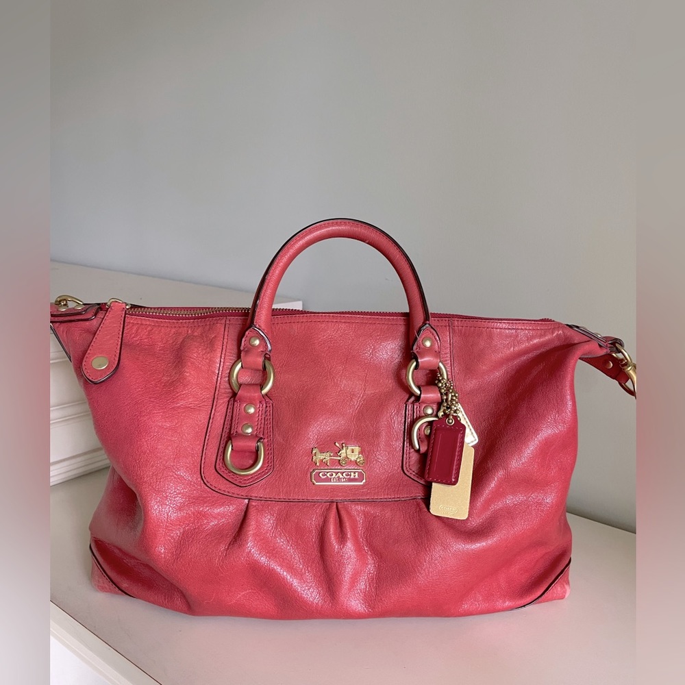 Coach Pink Leather Bag